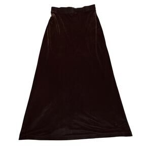 Vintage CC Outlaw Maxi Skirt Women's Estimated Medium (27 in Waist) Brown Velvet